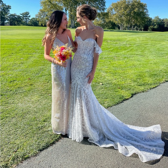 Meshki Emilia Silver Gown - Picture 2 of 6